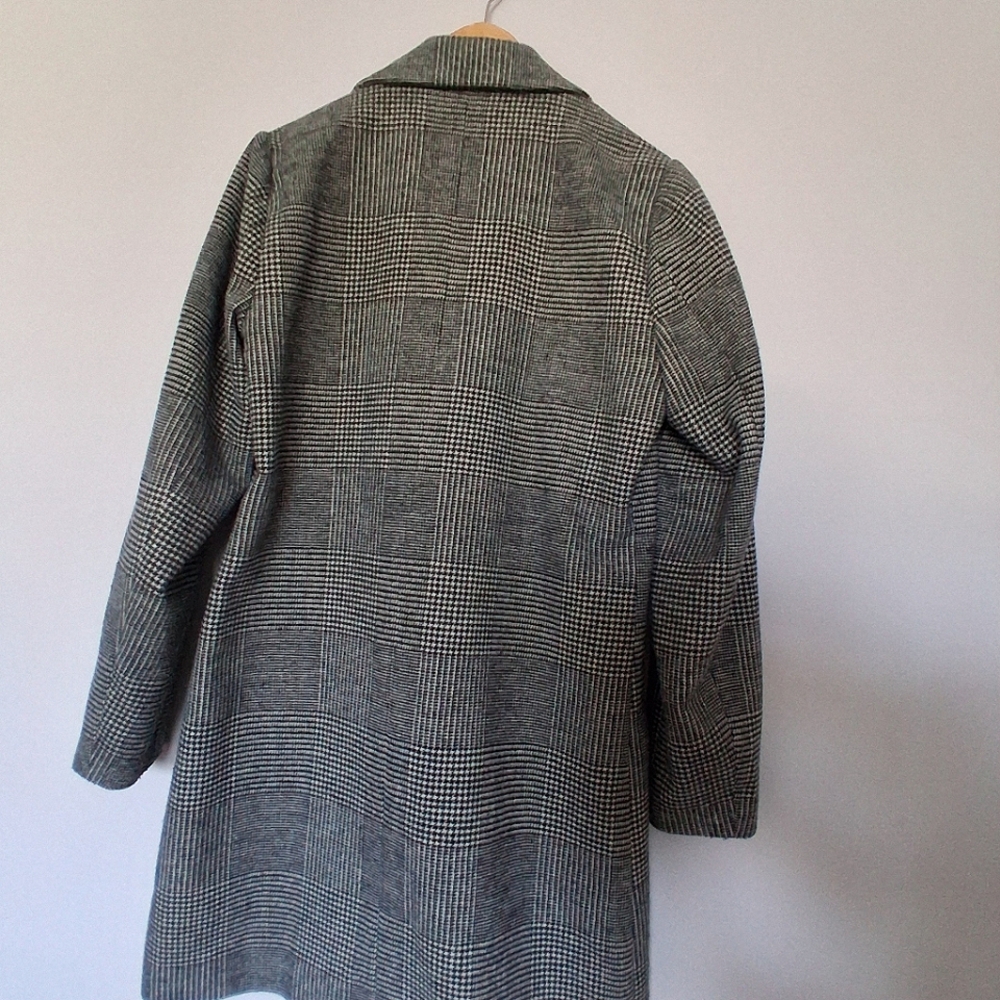 ICHI Women's Houndstooth Jacket - Black and White - Picture 3 of 3